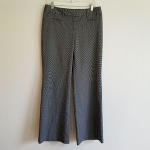 LOFT womens gray print Marisa Fit Dress Pants 6